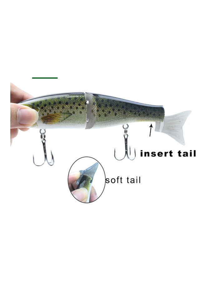 Hard Body 2-Segment Sinking Trout Fishing Lure 18cm