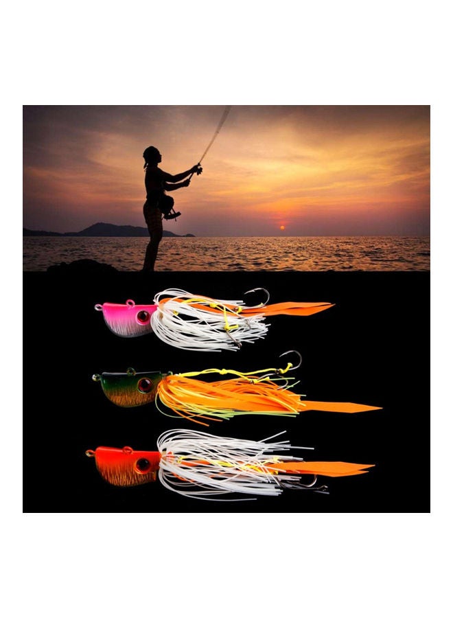 Glow in Dark Luminous Metal Head Jig Fishing Lure Bait Squid Hooks 45/65/85g 20 x 10 20cm