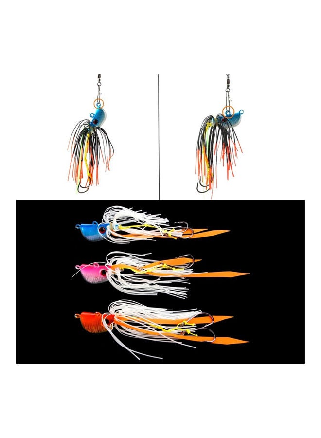 Glow in Dark Luminous Metal Head Jig Fishing Lure Bait Squid Hooks 45/65/85g 20 x 10 20cm