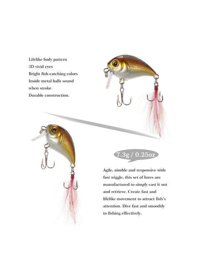 5-Piece Swimbait Trout Fishing Lure Set