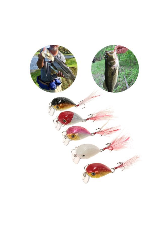 5-Piece Swimbait Trout Fishing Lure Set