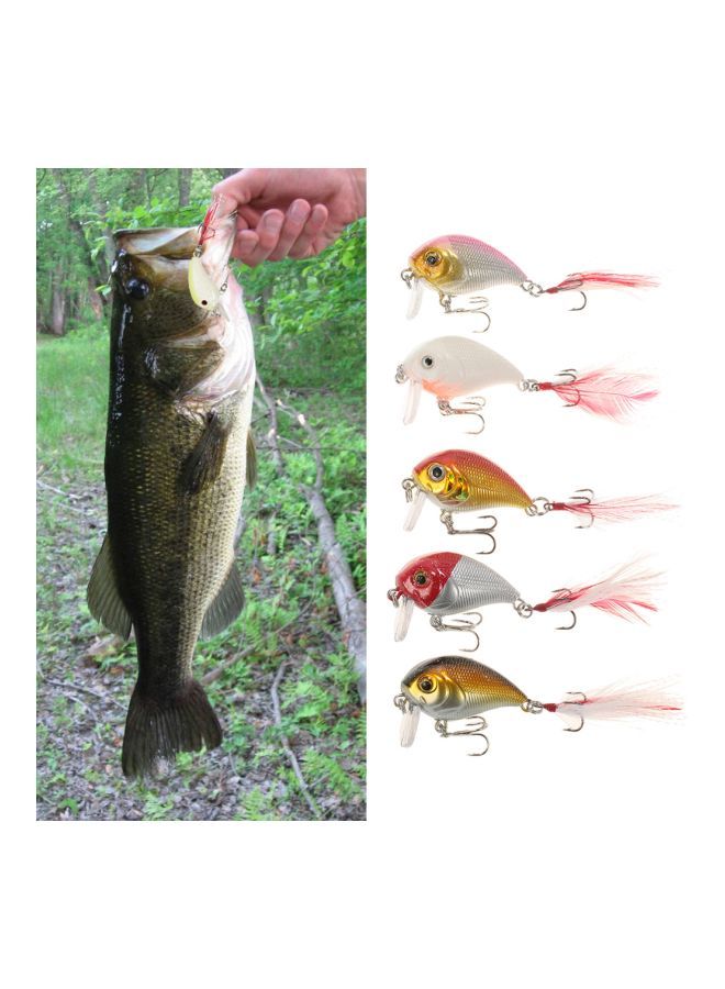 5-Piece Swimbait Trout Fishing Lure Set