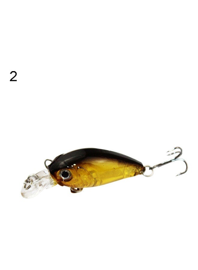 1 Pc 4.5cm Lifelike Crankbait Plastic Hard 3D Eyes Bait Fishing Lure Tackle Hook 20 x 10 20cm