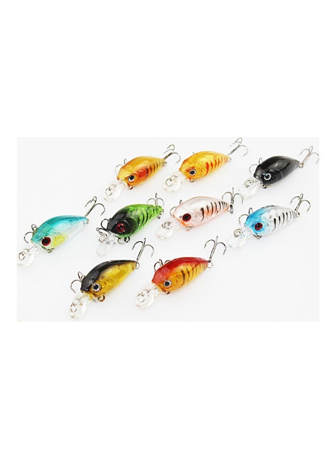 1 Pc 4.5cm Lifelike Crankbait Plastic Hard 3D Eyes Bait Fishing Lure Tackle Hook 20 x 10 20cm