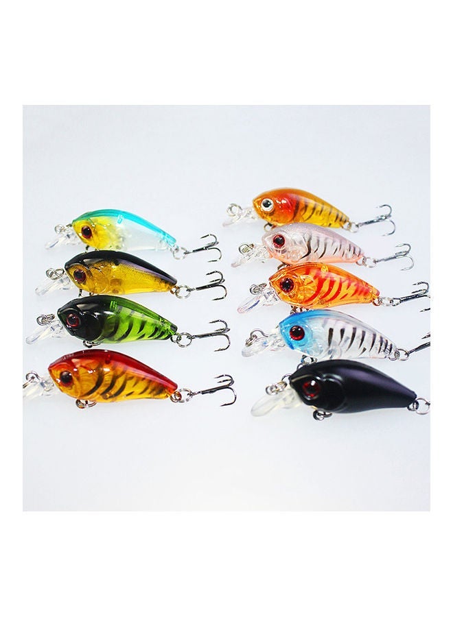 1 Pc 4.5cm Lifelike Crankbait Plastic Hard 3D Eyes Bait Fishing Lure Tackle Hook 20 x 10 20cm