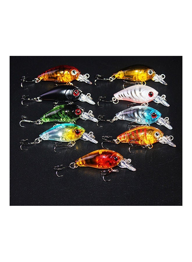 1 Pc 4.5cm Lifelike Crankbait Plastic Hard 3D Eyes Bait Fishing Lure Tackle Hook 20 x 10 20cm