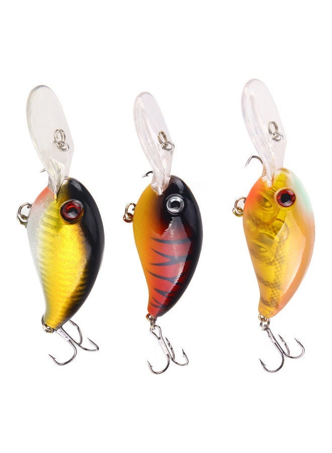 1Pc Crank 3D Eyes Fishing Lure Hard Bait Bass Crankbait Sharp Fish Hook Tackle 20 x 10 20cm