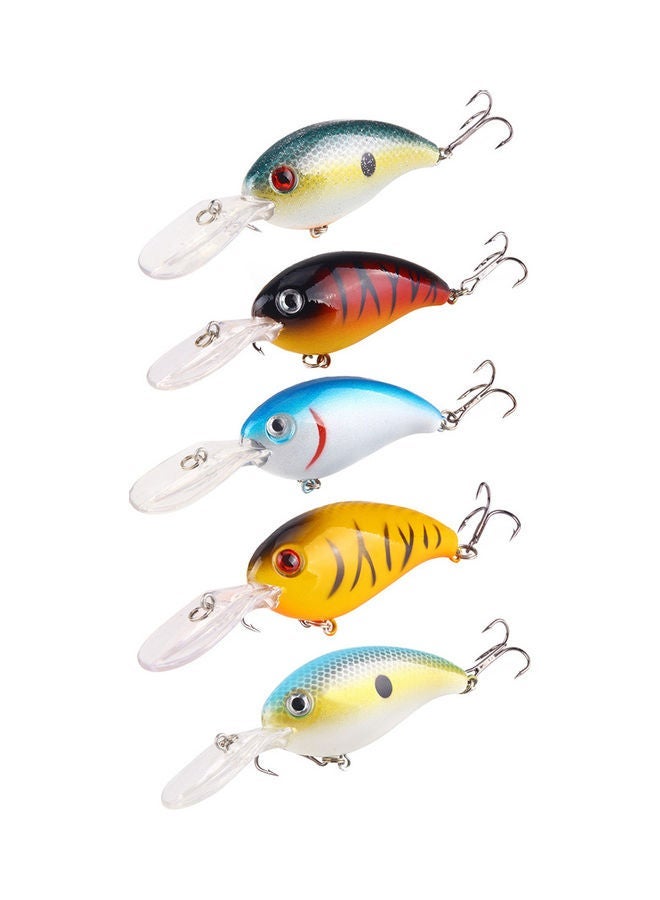 1Pc Crank 3D Eyes Fishing Lure Hard Bait Bass Crankbait Sharp Fish Hook Tackle 20 x 10 20cm