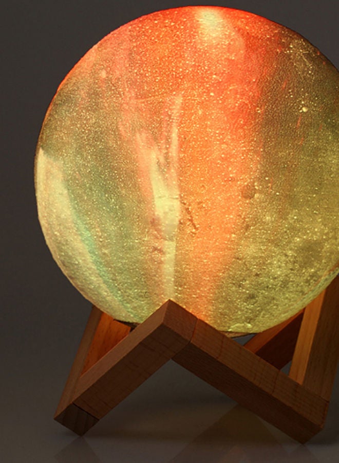 3D Printing Star Moon Shaped LED Table Night Light With Base