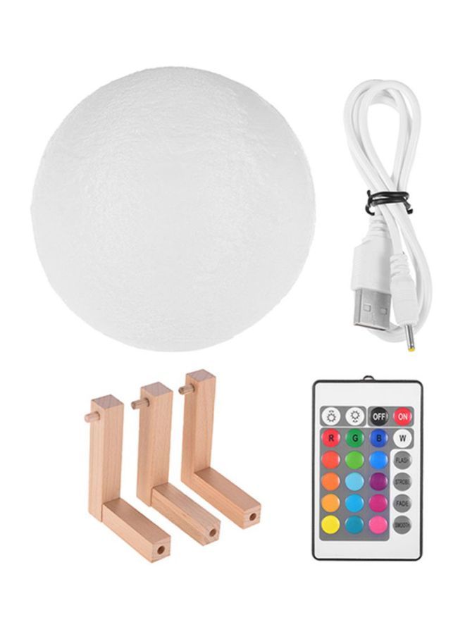 3D Print Moon Lamp LED Night Light With Stand And Remote/Touch Control