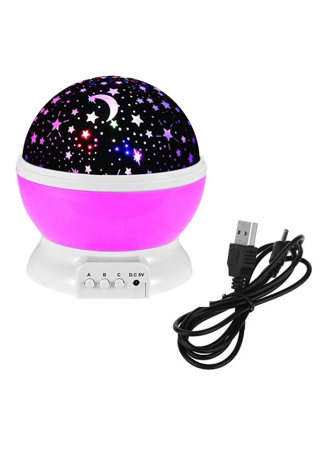 Rotary Flashing Star Moon Projector Night Light