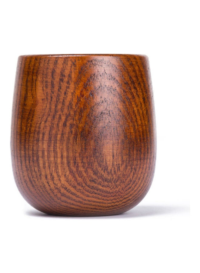 Hand Made Wooden Tea Coffee Cup Brown/Black 6x8cm