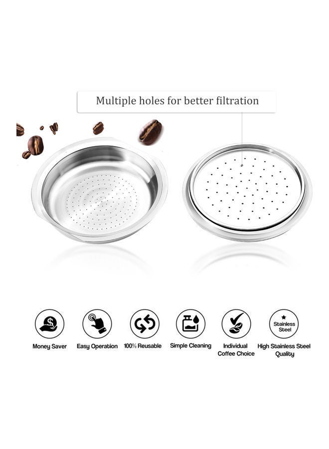 Stainless Steel Coffee Capsule Silver