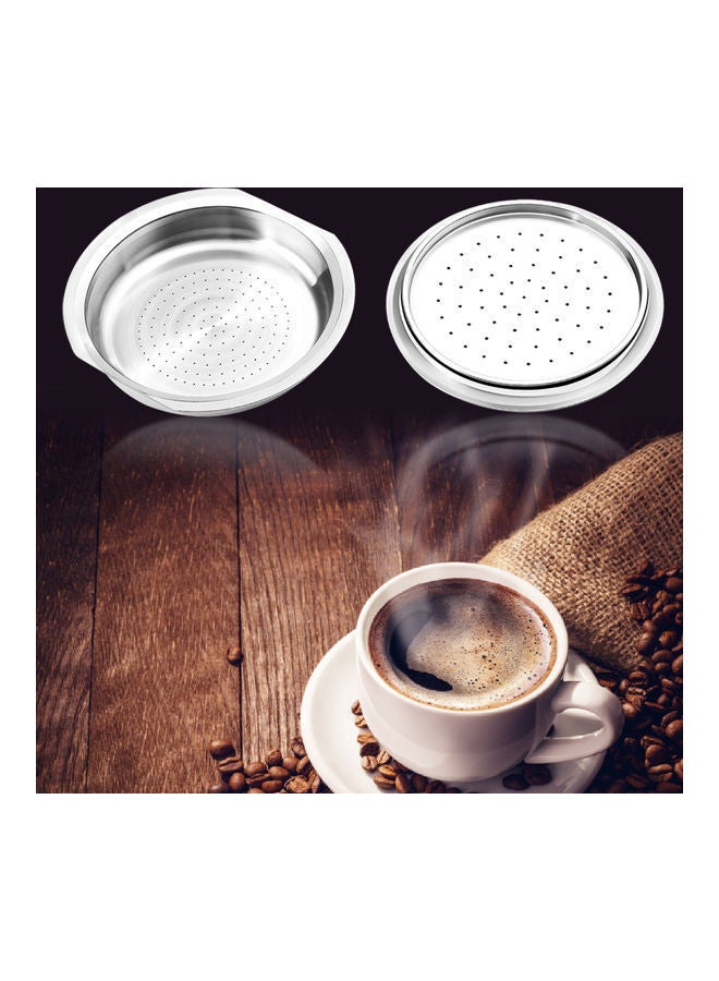 Stainless Steel Coffee Capsule Silver
