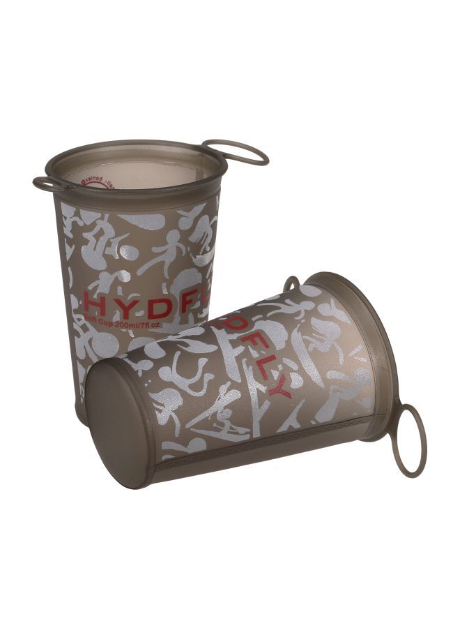 2-Piece Foldable Soft Cup Set Coffee 200ml