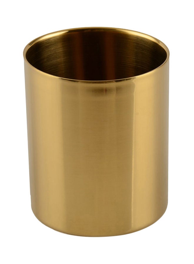 Single Wall Drinking Cup Gold 8.2 x 10cm
