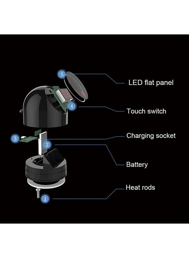 Intelligent Thermal Water Bottle Black 25x8x8cm