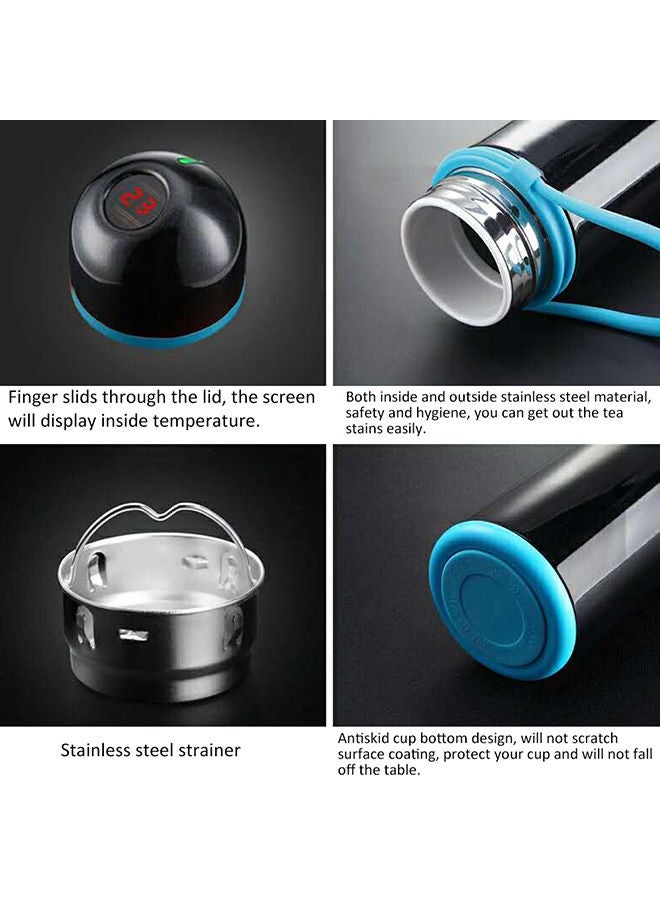 Intelligent Thermal Water Bottle Black 25x8x8cm
