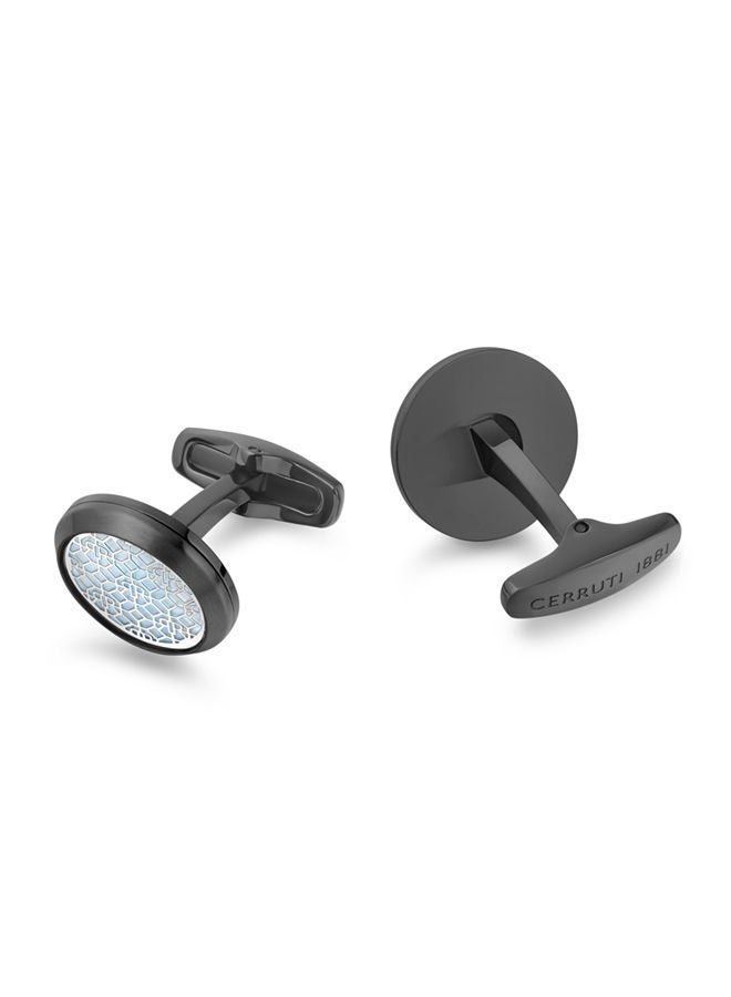 Cerruti 1881 Cufflinks for Men in Grey and Black