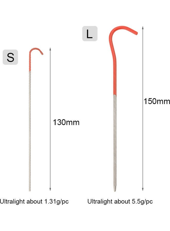 12-Piece Titanium Alloy Ground Nails 130cm