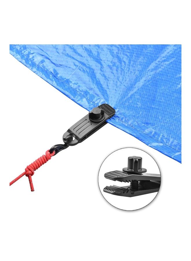 10-Piece Outdoor Camping Canopy Windproof Plastic Clip 2.5 x 1.5 8.5cm