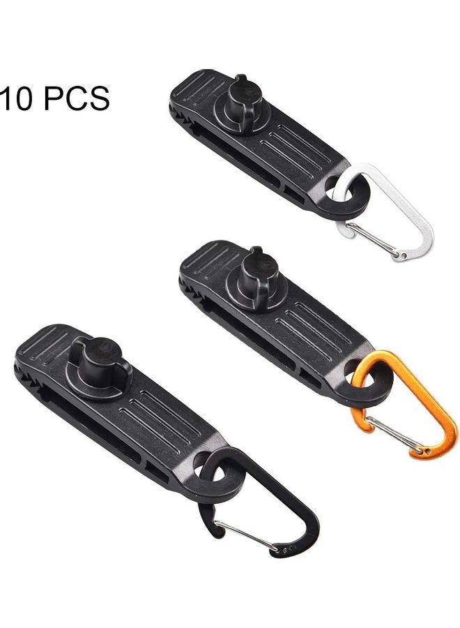 10-Piece Outdoor Camping Canopy Windproof Plastic Clip 2.5 x 1.5 8.5cm