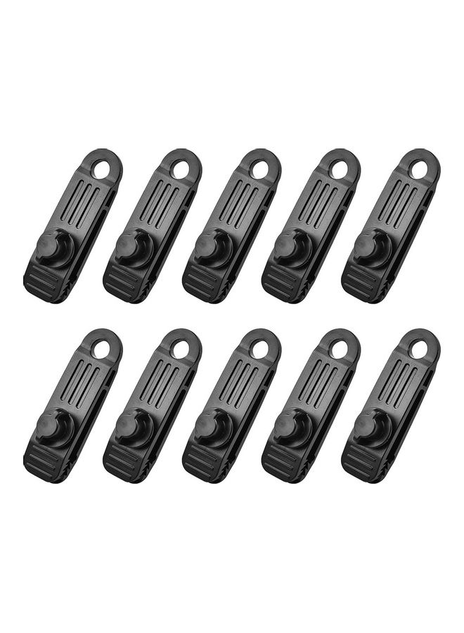 10-Piece Outdoor Camping Canopy Windproof Plastic Clip 2.5 x 1.5 8.5cm