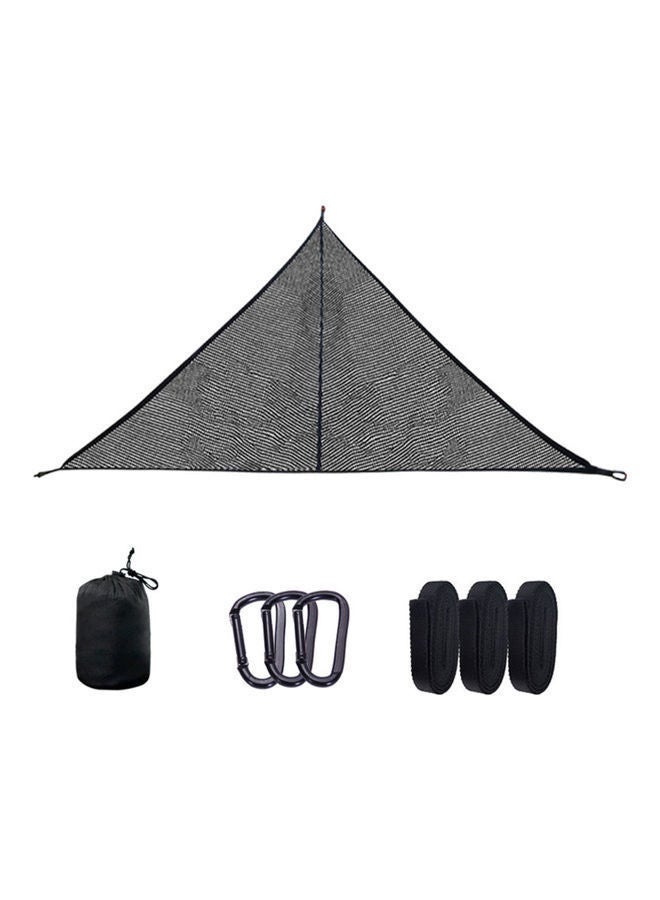 Outdoor Breathable Mesh Triangle Hammock 2.9 x 2.9meter