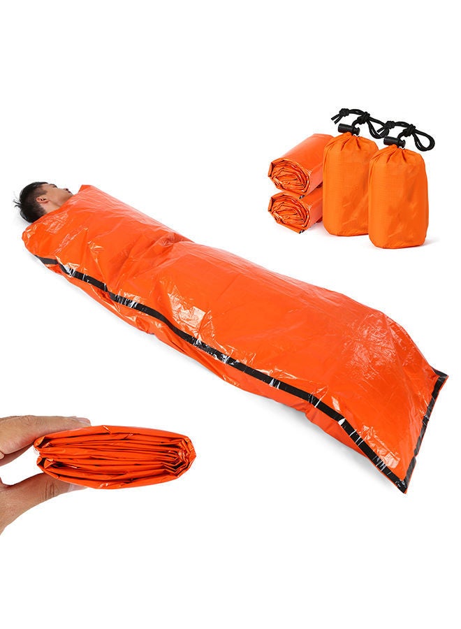 2-Piece Emergency Blanket With Compression Sack 11 x 3 10centimeter