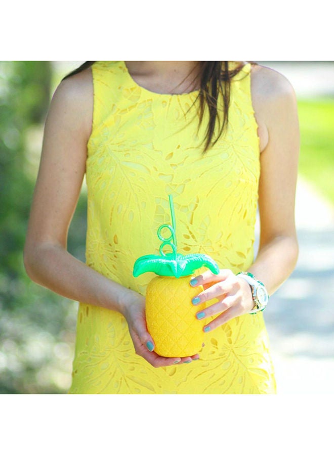 Pineapple Sipper Cup Yellow/Green