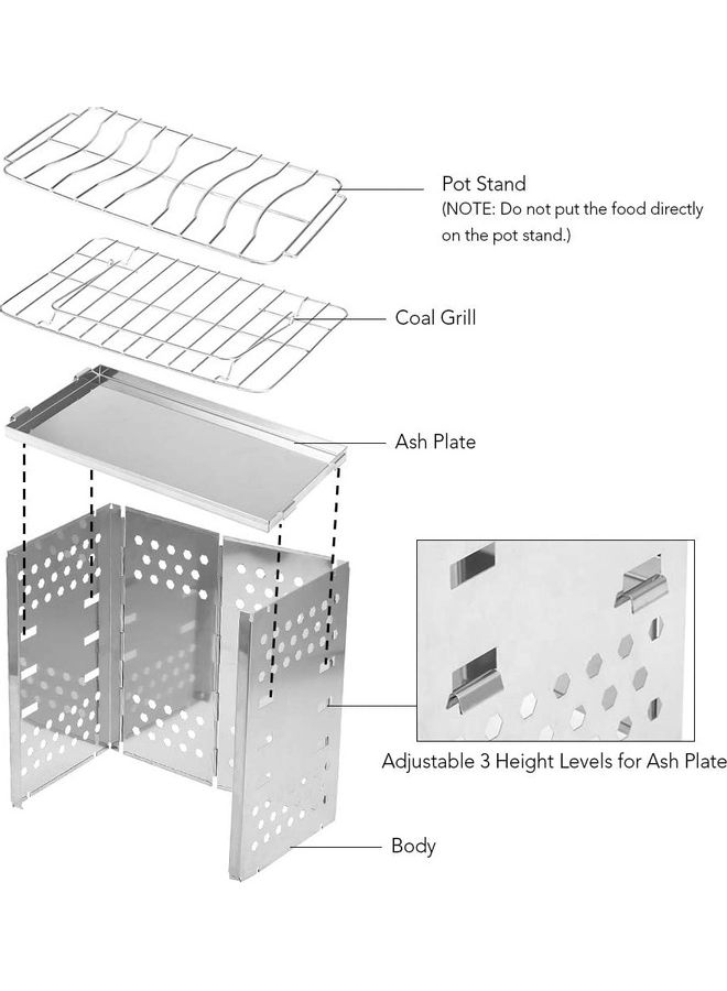 Portable Wood Burning Stove One Size