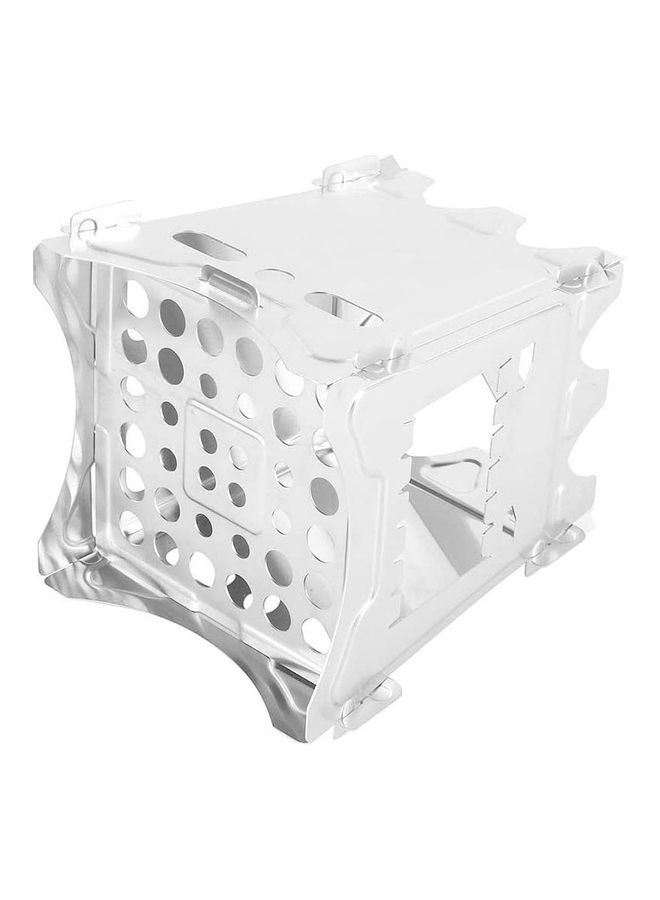 Portable Folding Stainless Steel Outdoor Wood Burning Camp Stove with Bag 6.3 x 5inch