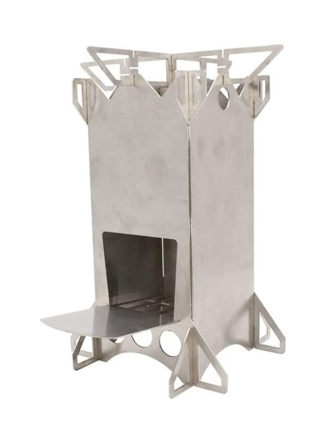 Portable Outdoor Camping Wood Stove 9.6 x 6.5 6.5inch