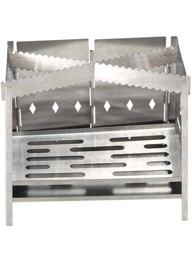 Collapsible Wood Burning Camping Rocket Stove 21x12.7x18cm