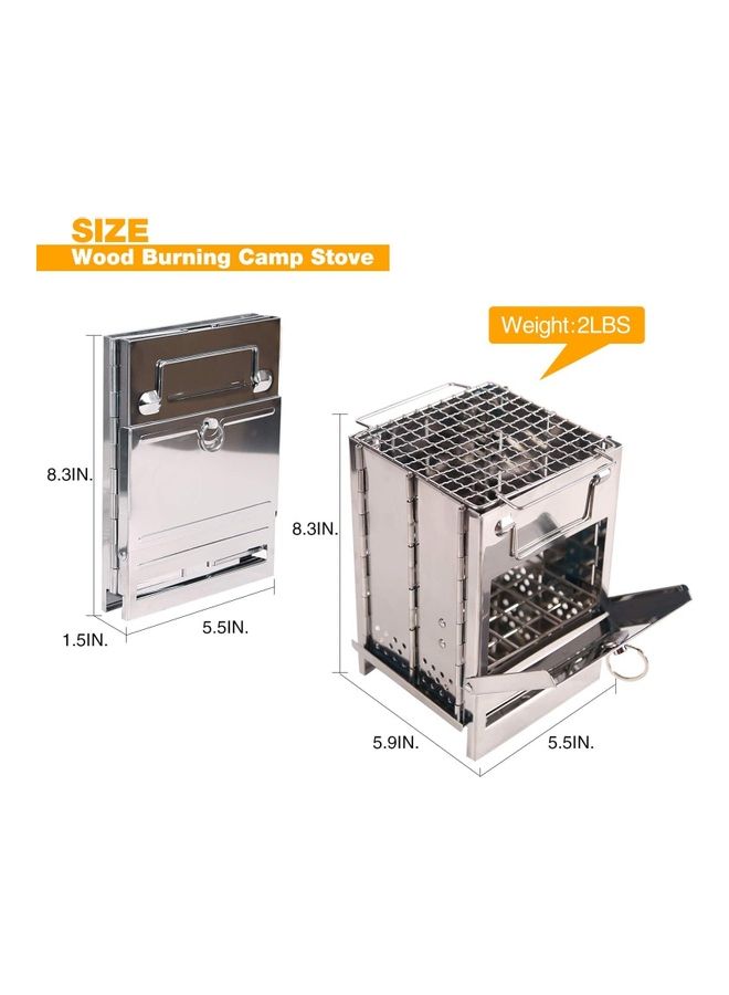 Portable Wood Burning Stove 8.3 x 5.9 5.5inch