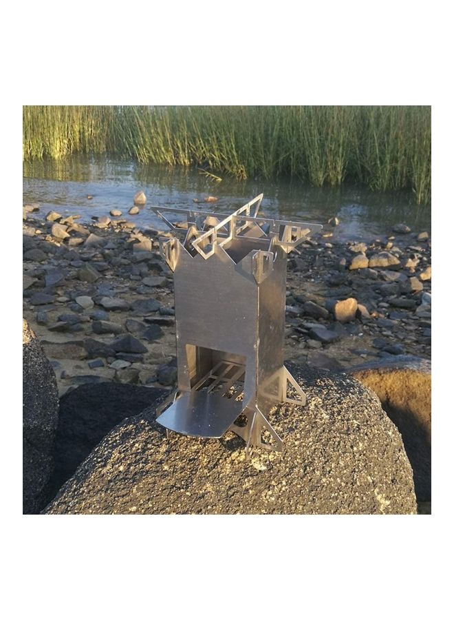 Portable Outdoor Camping Wood Burning Stove one size