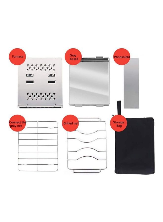 Portable Wood Burning Stove 205 x 155 60mm