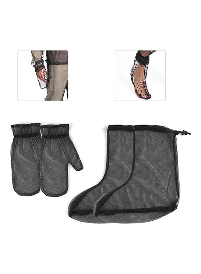 Lightweight Mesh Mosquito Gloves And Mittens With Socks