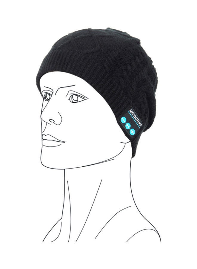 Bluetooth Knitted Hat With Mic One Size