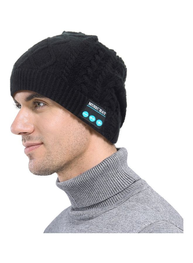 Bluetooth Knitted Hat With Mic One Size