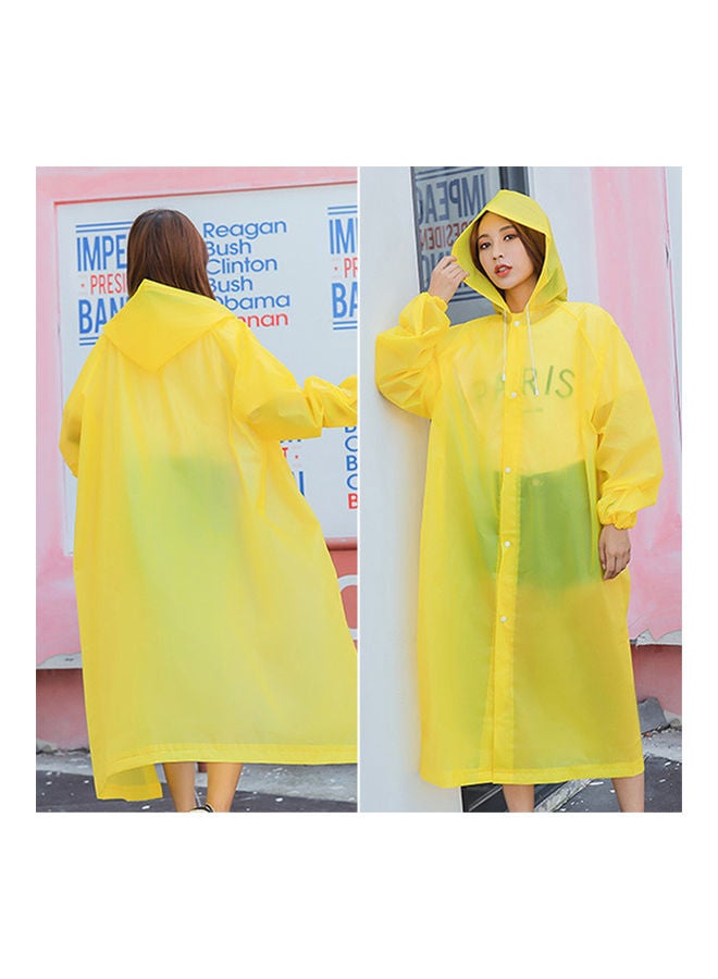 Unisex Outdoor Travel Waterproof Hooded Drawstring Raincoat Jacket Rainwear 0.142kg