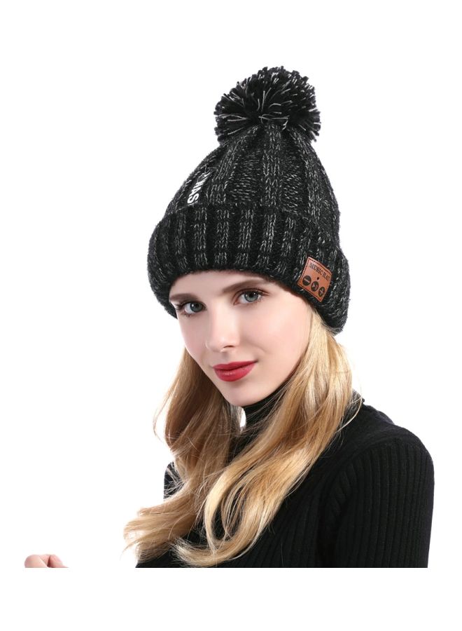 Bluetooth Knitted Hat With Mic One Size