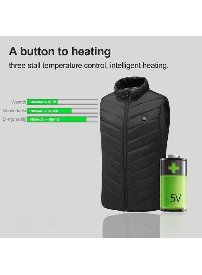 Outdoor Electric Thermal USB Heating Coat Vest 2XL