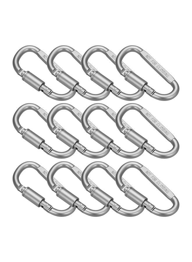 12-Piece Camping Carabiner 11x4x9centimeter