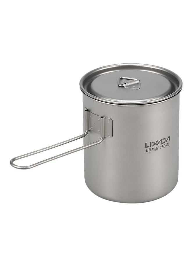 Camping Titanium Water Cup With Detachable Handle 750ML