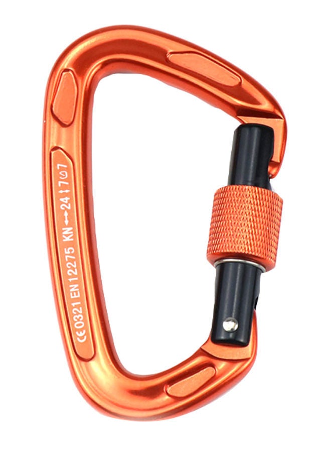 Carabiner With Screw Locking Gate 10x2x6centimeter