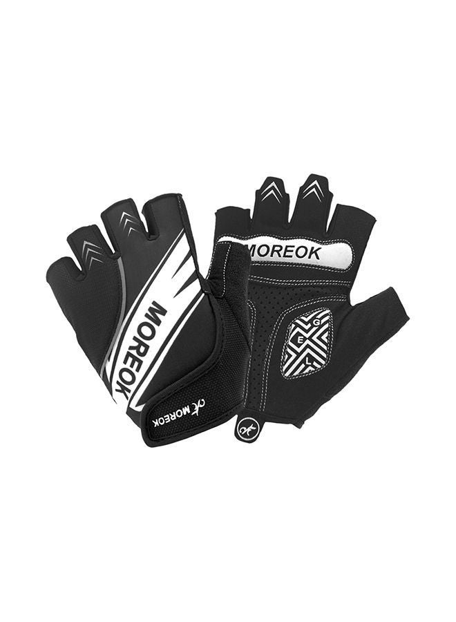 Half Finger Mountain Bike Absorbing Padded Sports Cycling Gloves 22 X 16centimeter