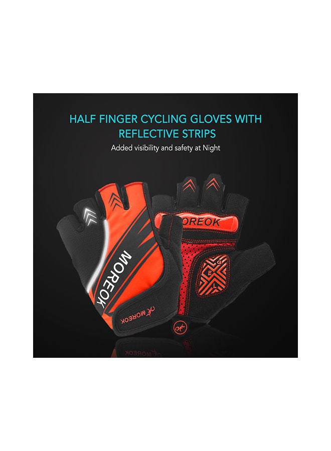 Half Finger Mountain Bike Absorbing Padded Sports Cycling Gloves 22 X 16centimeter