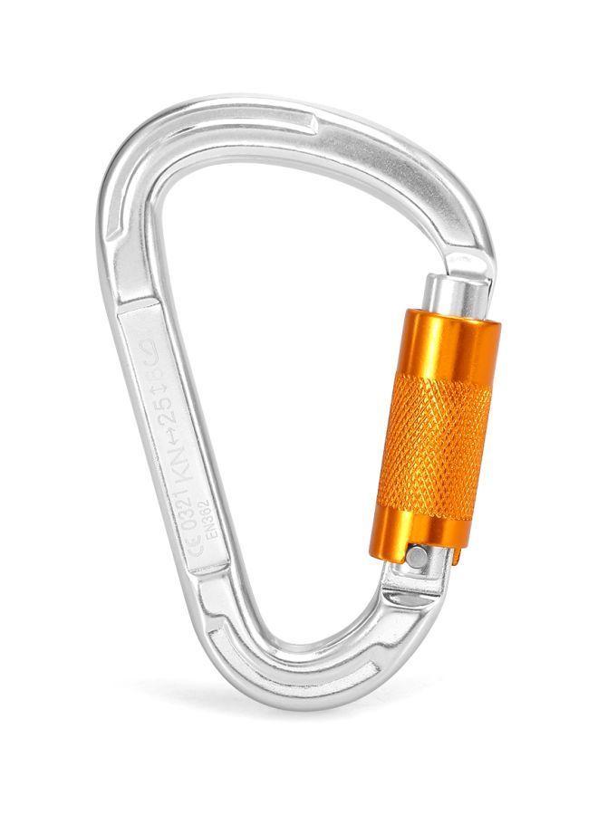 D Shape Twist Locking Carabiner