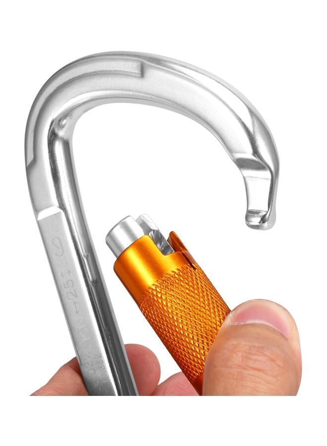 D Shape Twist Locking Carabiner